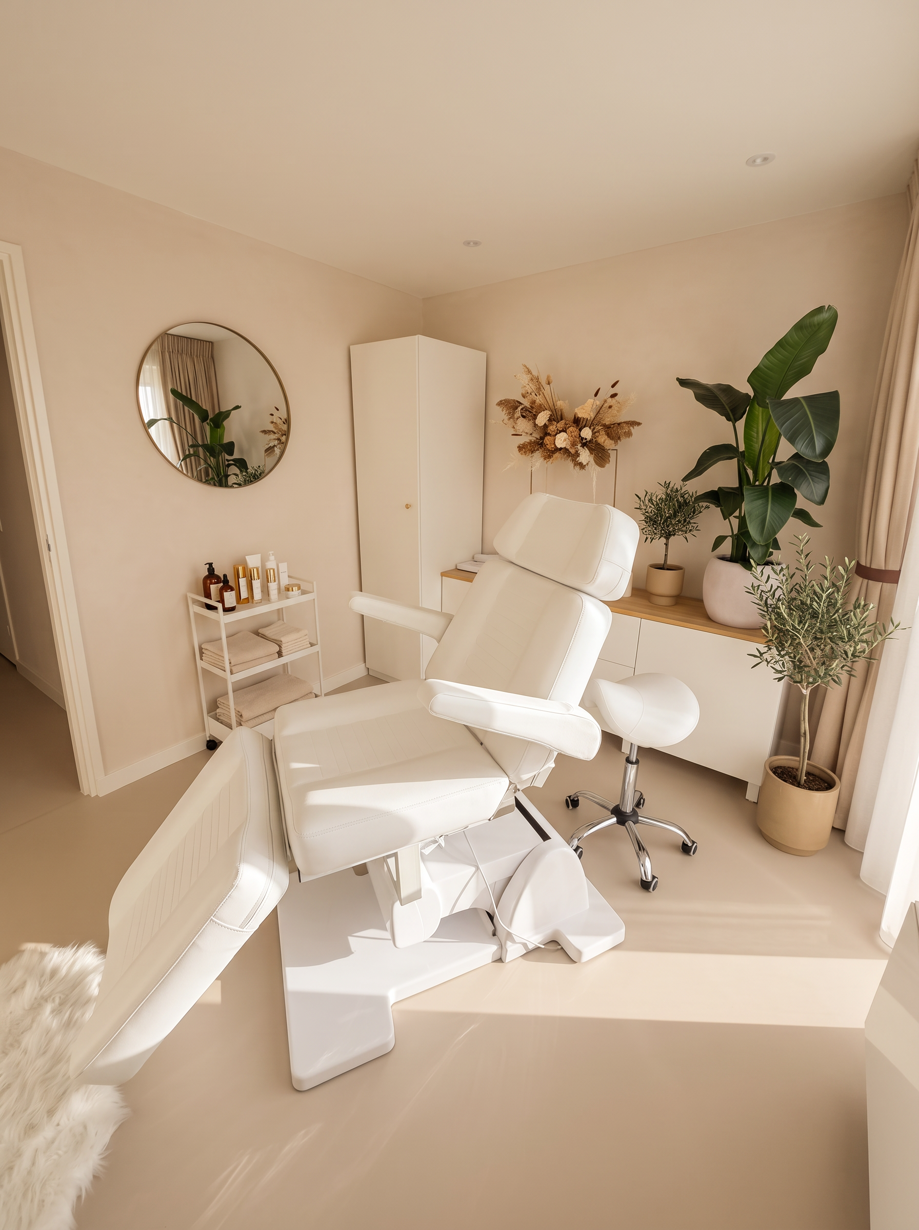 Overzicht van de schoonheidssalon